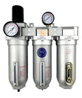 1 Inch NPT Beefy Industrial Grade Filter Regulator Coalescing Desiccant Dryer System With Auto Drain 3 Stage For Compressed Air Lines