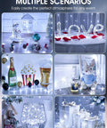 USB Fairy Lights 66 Feet With 200 LEDs Remote Control And Timer Waterproof 8 Modes For Indoor Outdoor Decor Bedroom Wreath DIY Party Wedding Christmas Holiday Pure White used in various decorative settings.