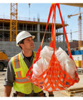 Beefy One Ton Lifting Net Mesh Cargo Net for Secure Hoisting and Transport in Construction and Logistics Durable Polyester