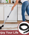 Durable 1.25 Inch By 4 Foot Flexible Wet Dry Vac Hose Replacement Vinyl Vacuum Hose for home use on tiled floor
