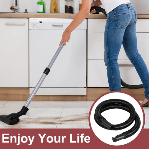 Durable 1.25 Inch By 4 Foot Flexible Wet Dry Vac Hose Replacement Vinyl Vacuum Hose for home use on tiled floor