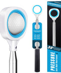 Pressure Golf Ball Retriever With Thick Stainless Steel Shaft And Rubber Grip - Dual-Sided Rubber Head packaging