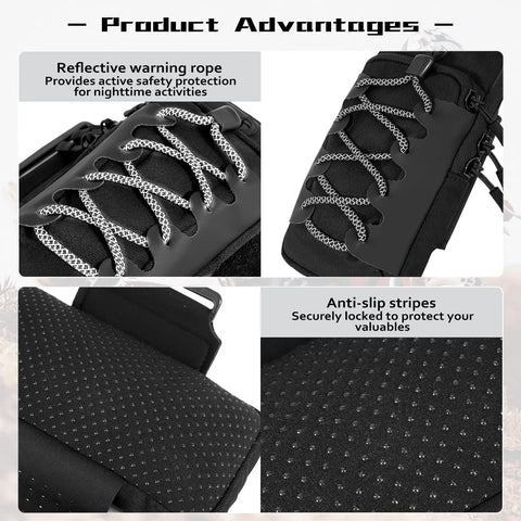 Universal Front Frame Bag For Electric Dirt Bikes And Motorcycles Storage Pouch With Battery Cover Accessory Fits Surron Talaria E Ride Pro Models No Mod Needed Durable Weatherproof Build For Rugged Daily Rides, reflective laces and anti-slip grip