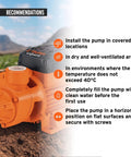 1 HP Electric Peripheral Water Pump With High Pressure Transfer Capabilities Beefy Brass Impeller placed on ground