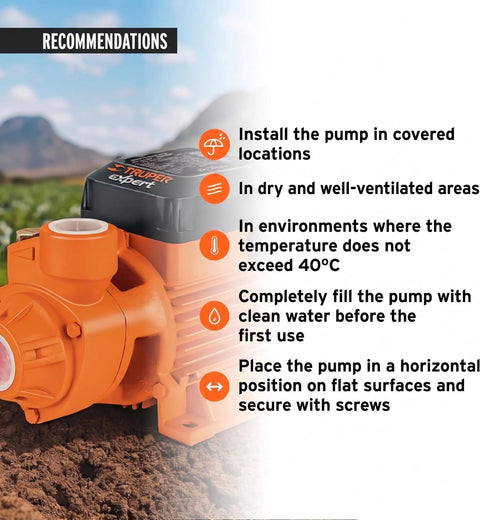 1 HP Electric Peripheral Water Pump With High Pressure Transfer Capabilities Beefy Brass Impeller placed on ground