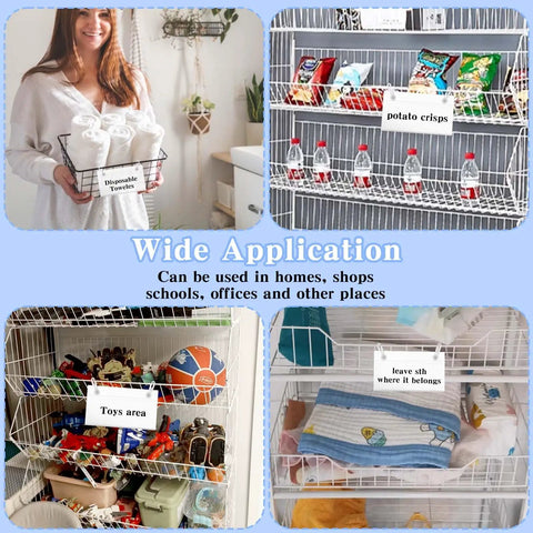 100 Pack Clear Transparent Wire Shelf Label Holders Hella Durable Plastic Snap Tags Sweet Fits Standard Price Tag Cards Straight Up Game Changer For Kitchen Pantry And Retail Market Display