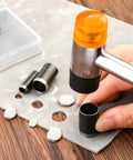 Using Leather Hole Punch Set 25-Piece With 1-25mm Hollow Punch Kit Includes A6 Cutting Mat And Storage Box for precise hole punching