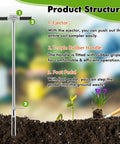 40 Inch Stainless Steel Soil Probe With Ejector And Foot Pedal For Easy Lawn Garden And Farm Soil Sampling And Testing Pro Grade