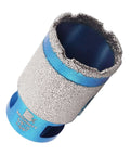 Diamond finger milling bit, 1-3/8 inch, 5/8-11 thread, blue tool body.