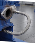 Badass Heavy Duty SS Braided Metal Air Hose Industrial Compressor Heat Resistant To 750 Degrees Fahrenheit High Pressure Endurance 450 Psi Flexible Install Adapting Tight Spaces Perfect For Pneumatic Tools Built Tough Go Hard Without Failures Ever on compressor