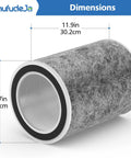 Replacement Filter For Shark Air Purifier Max HP201 HP302 HP301 HP202 HP232 HC502 AP1000 H13 True HEPA dimensions view