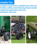 Heavy Duty 3.50/4.00-6 Inner Tube With TR87 Bent Valve compatible with lawn mowers, go karts, and snow blowers