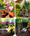 4 In 1 Soil Moisture Meter For Plants Moisture Light pH And Nutrient Tester Soil Test Kit in use with garden flowers