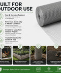 Knockout Tough 1/4 Inch Hot Dip Galvanized Wire Mesh Hardware Cloth 24 In Wide By 100 Ft Long 23 Steel Gauge for outdoor use