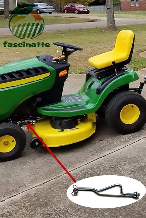 Front Draft Arm Kit For Mower Deck Lift Linkage Beefed Up Heavy Duty Replacement With Easy Install For Quick Fix Compatible With John Deere 102 115 125 155C D155 E180 L100 L110 L120 L130 LA135 LA175 L2548 G110 X105 X166 installed on riding mower deck linkage