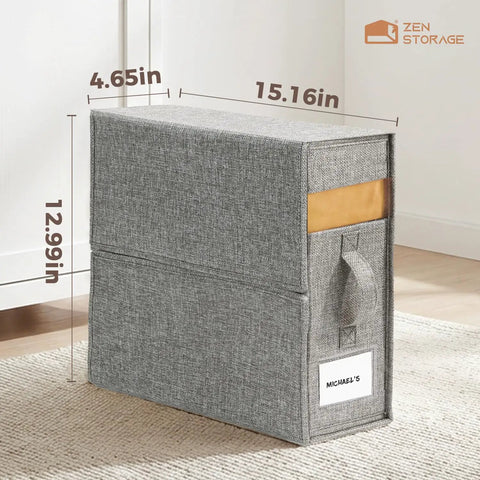 Premium Six Pack Grey Linen Closet Sheet Organizers Are Built Different To Keep Bedding Folded Sharp Without Sagging Or Wrinkling So You Gonna Love How Effortless It Gets To Store Clothes At Home