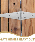 Heavy Duty Galvanized Iron Door Hinge With Wear Resistant Protective Coating Slotted Bearing For Outdoor Use on Gate