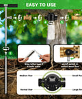 Deep Root Watering Spike For Trees With Fertilizer Bottle Stainless Steel Root Feeder Brass Valve T Handle Irrigation Tool steps