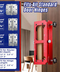 Upgraded Aluminum Alloy Door Hinge Jig Kit For Router Pro Grade Mortise Template With Adjustable Fit For Door Hinges