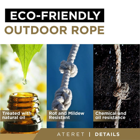 One Quarter Inch Twisted Manila Rope 600 Feet Natural Fiber Three Strand Multipurpose Rope For Landscaping Crafting DIY Projects Built Tough For Outdoor Use