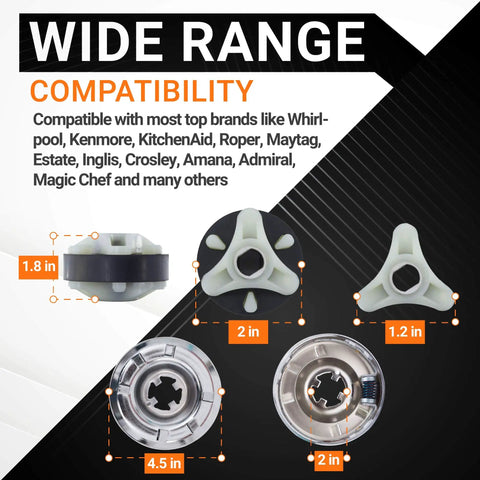 Washer Clutch Assembly Kit And Motor Coupling For Whirlpool Kenmore Washers DIY Ready To Install Replacement Parts