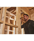 Laser Pocket Measure 12 m Handheld Distance Tool For Pros, Contractors, And DIYers, Compact And Durable Laser Measurer With Quick Readouts, Accurate Measurements, Ideal For Carpentry, Interior Design, And Renovations Model STHT77666-0 used on wood framing
