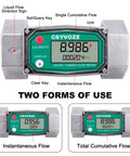 Your Go To 1.5 Inch NPT Fuel Flow Meter With LCD Inline Turbine Delivers 10.5 To 74 GPM For Water Diesel Gas Oil Gasoline And Other Liquids