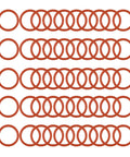 Red Silicone O Rings 8mm Outer Diameter 6mm Inner Diameter 1mm Cross Section VMQ Food Safe Sealing Gasket For Cup Lids Coffee Makers
