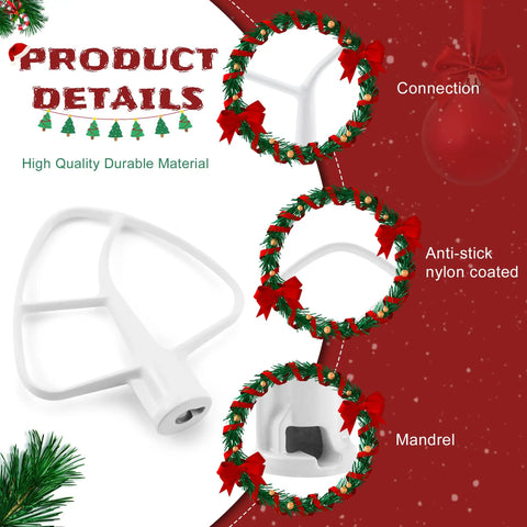 Coated K45B Flat Beater Paddle Attachment For 4.5 Qt Tilt Head Stand Mixers Replacement For KSM90 And Similar Models Replaces W10672617