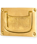 Inlaid Flush Brass Cabinet Handles Set Of 2, Overall 2.83 W X 1.89 H X 0.31 D Inches, Handle 2.09 W X 1.38 H X 0.24 D Inches, Includes 0.8 Inch Nails For Easy Mounting, Ideal For Drawers And Cabinets