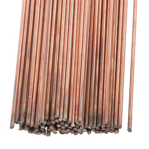 ER70S-2 Carbon Steel Stick Electrode 1 Eighth Inch By 36 Inch 10 Lb Pack With A Rock Solid Arc for mild steel welds close-up view