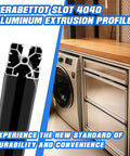 Black 500mm T Slot Aluminum Profile Kit For Dope DIY Framing And Custom Builds Durable European Standard Extrusion