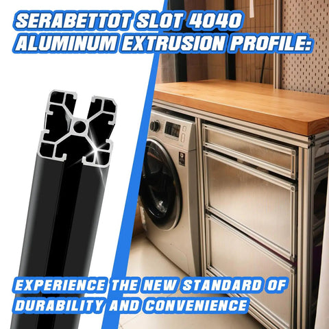 Black 500mm T Slot Aluminum Profile Kit For Dope DIY Framing And Custom Builds Durable European Standard Extrusion