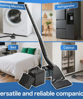 Heavy Duty Steel Furniture Lifter Tool Set With Four Grippy Pads Effortlessly Hoist Couches And Fridges For Quick Clean Ups Or Apartment Moves Absolute Game Changer That Keeps Your Back Happy During The Grind with washing machine and refrigerator in home setting.