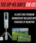 Launch Monitor Golf Simulator And Swing Trainer With Shot Tracker For Home And Driving Range, 15 Key Metrics Measured.