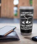 Insulated Stainless Steel Tumbler For Sailplane Pilots And Glider Enthusiasts Keeps Drinks Cold Or Hot While You Soar The Skies A Perfect Gift For Aviation Nerds Flight Lovers And Backyard Flyers with an aviation-themed design