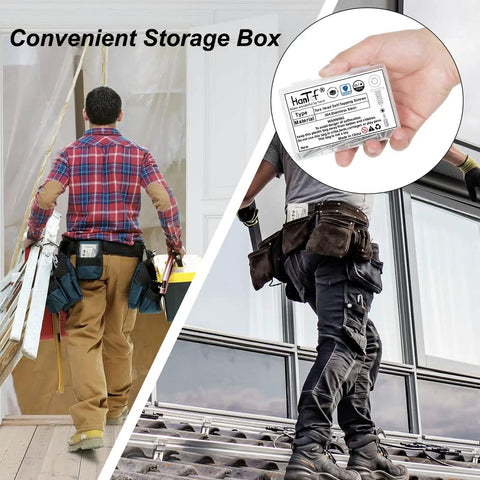 Built Tough Top Shelf Torx Flat Head Self Tapping Screws M4X12 304 Stainless Steel Sheet Metal And Wood Fasteners showcased in a storage box.