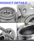 Detailed view of Beefed Up Rear Wheel Hub Bearing Assembly For Elantra 2011 2012 2013 2014 2015 2016 2017 2018 Elantra Coupe Elantra GT Veloster Forte Forte Koup Forte5 Replacement Part 527103X000 FWD Only, showing metal construction and bolt details.