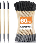 60Pcs Pen Style Sanding Sticks Double End 120 280 Grit For Plastic Models And Wood Precision Detail Sander