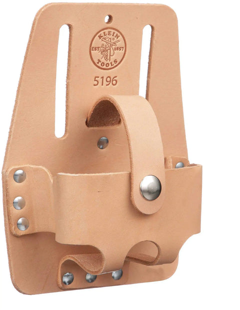 Leather Tape Measure Holder Large Fits 25 To 30 Foot Tapes Belt Clip Up To Two And A Half Inches Riveted Pouch