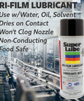 Non Conductive Dry Film Powder Lubricant Aerosol With Syncolon For Electronics And Sensitive Surfaces, Food Grade NSF Certified, 11 Oz can in factory setting