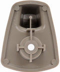 Sun Visor Clip Replacement For Select Chrysler And Dodge Vehicles, bottom view showing attachment points, tan plastic