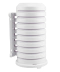Sensor Protection Shield With Mount For TX Series Weather Sensors, wall surface installation, durable white design, front view