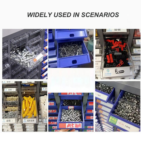 Heavy Duty Stackable Steel Tool Organizer With Twelve Clear Front Drawers For Sorting Nuts Bolts Screws Craft Beads And Small Hardware Kick Ass Desk Storage Rack That Keeps Your Workshop Totally Neat
