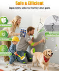 Self Leveling Concrete Crack Filler Quick Cure Cement Sealant For Driveways Patios Easy Fix Gray Waterproof Outdoor Joint Caulk No Sweat Two Pack Heavy Duty Repair Glue used by family for indoor crack repair with child and dog.