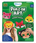 Poke In Art Animal Masks Craft Kit With 800 Plus Fabric Squares And 6 Foam Masks Mess Free Sewing Activity For Kids Ages 4 5 6 7 8 9 A Fun Creative Gift For Girls And Boys Who Love Hands On Arts And Imaginative Play And Kid Friendly Fun.