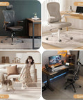 Four setups using the Foldable 36 By 48 Inch Chair Mat For Carpeted Floors; includes office, study, pet area, and gaming rig.