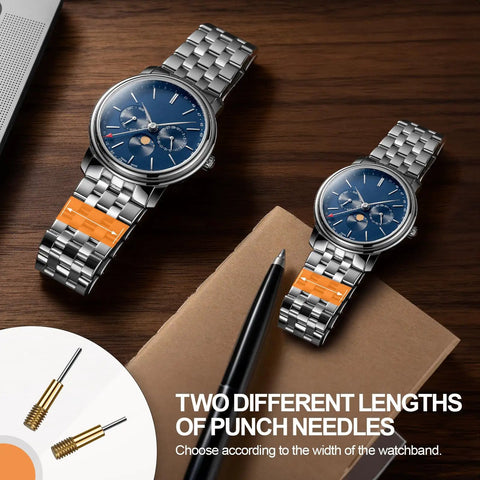 Watch Link Removal Kit For Bracelet Adjustment And Replacement Pin Remover For Sizing Straps All In One Watch Adjuster Tool Image