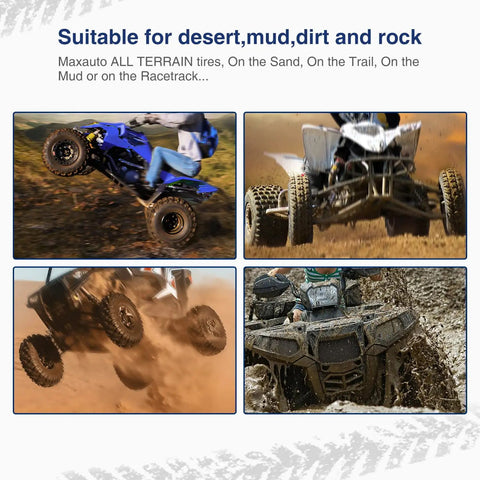ATVs on dirt trails using 16x8-7 ATV Tires Set Of 2 Beefy Knobby Tubeless 6 Ply Go Kart Mini Bike Tires Heavy Duty 6PR