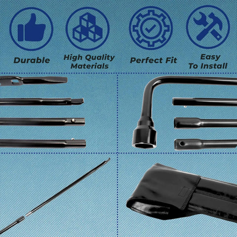 Spare Tire Tool Kit With Jack Handle And Wheel Lug Wrench For Silverado Tahoe Suburban Sierra Yukon Escalade 1999 2019 2002 2018